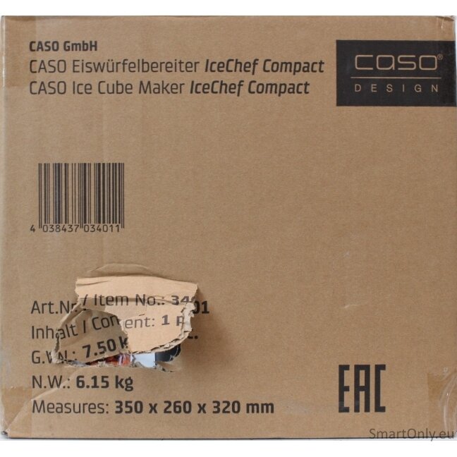 SALE OUT. | Caso | Ice Cube Machine | IceChef Compact | Power 120 W | Black | DAMAGED PACKAGING SALE OUT. | Caso | Ice Cube Machine | IceChef Compact | Power 120 W | Black | DAMAGED PACKAGING