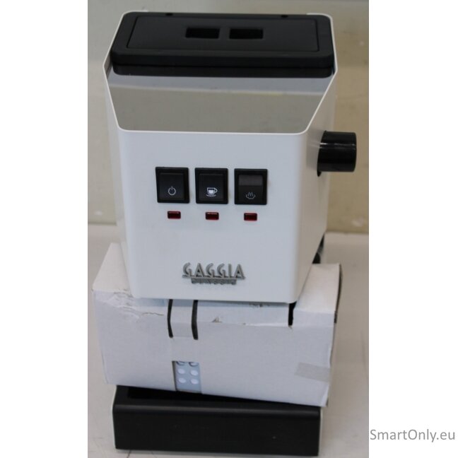 SALE OUT. Gaggia Coffee Maker | RI9481/13 Classic Evo | Pump pressure 15 bar | Built-in milk frother | Ground | 1300 W | White | DAMAGED PACKAGING, DENT ON THE TOP, CRACKED PLASTIC SALE OUT. Gaggia Coffee Maker | RI9481/13 Classic Evo | Pump pressure 15 bar | Built-in milk frother | Ground | 1300 W | White | DAMAGED PACKAGING, DENT ON THE TOP, CRACKED PLASTIC