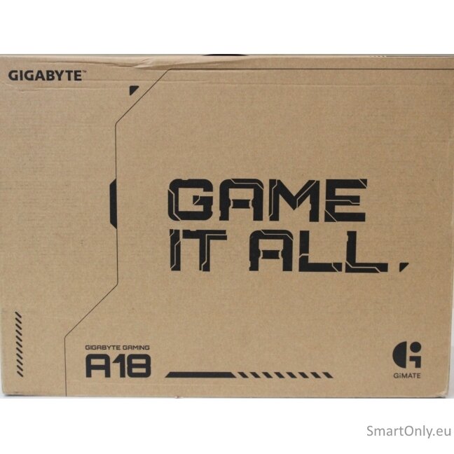 SALE OUT. Gigabyte GAMING A18 3VHK3EEC94SH 18" WQXGA AMD Ryzen 7 260/16GB/1TB/RTX 5060/Win11 Home/ENG kbd/2Y Warranty | Gigabyte A18 Gaming 3VH | Black Steel | 18 " | IPS | WQXGA | 2560 x 1600 pixels | 165 Hz | Anti-glare | AMD Ryzen 7 | 260 | 16 GB | So- SALE OUT. Gigabyte GAMING A18 3VHK3EEC94SH 18" WQXGA AMD Ryzen 7 260/16GB/1TB/RTX 5060/Win11 Home/ENG kbd/2Y Warranty | Gigabyte A18 Gaming 3VH | Black Steel | 18 " | IPS | WQXGA | 2560 x 1600 pixels | 165 Hz | Anti-glare | AMD Ryzen 7 | 260 | 16 GB | So-