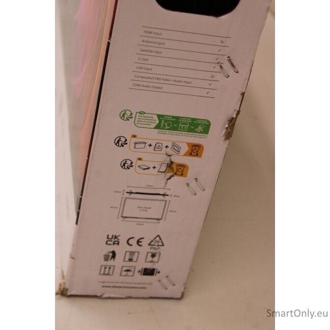 SALE OUT. Sharp 32HA1205E 32” (81cm) HD Ready TV | SALE OUT. | Sharp 32HA1205E | 32 | HD | Black | DAMAGED PACKAGING, UNPACKED 2