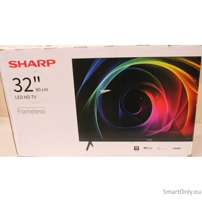 SALE OUT. Sharp 32HA1205E 32” (81cm) HD Ready TV | SALE OUT. | Sharp 32HA1205E | 32 | HD | Black | DAMAGED PACKAGING, UNPACKED