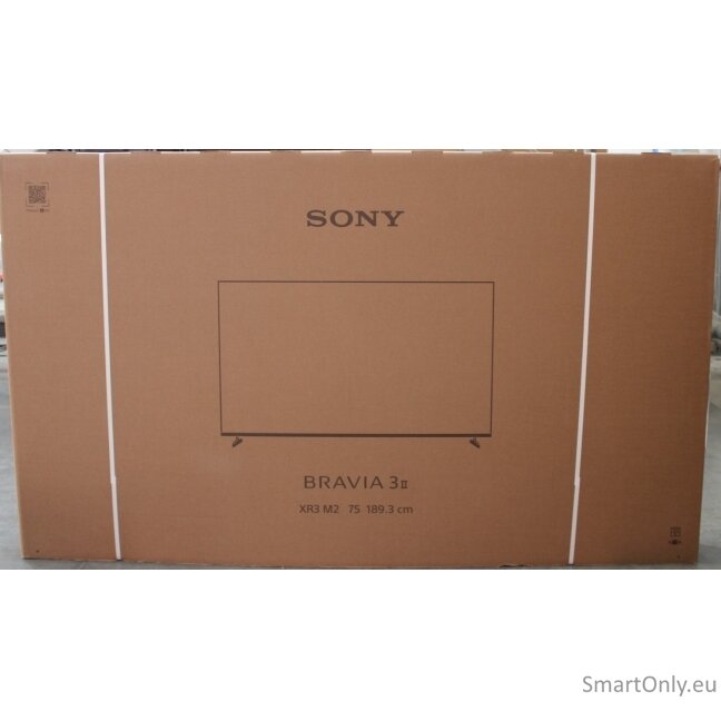 Sony Bravia 3 II | Smart TV | Smart TV | K-75XR3 | K-75XR35M2 | 75" | 189 cm | 189 cm | 4K UHD (2160p) | Google TV | DAMAGED PACKAGING Sony Bravia 3 II | Smart TV | Smart TV | K-75XR3 | K-75XR35M2 | 75" | 189 cm | 189 cm | 4K UHD (2160p) | Google TV | DAMAGED PACKAGING