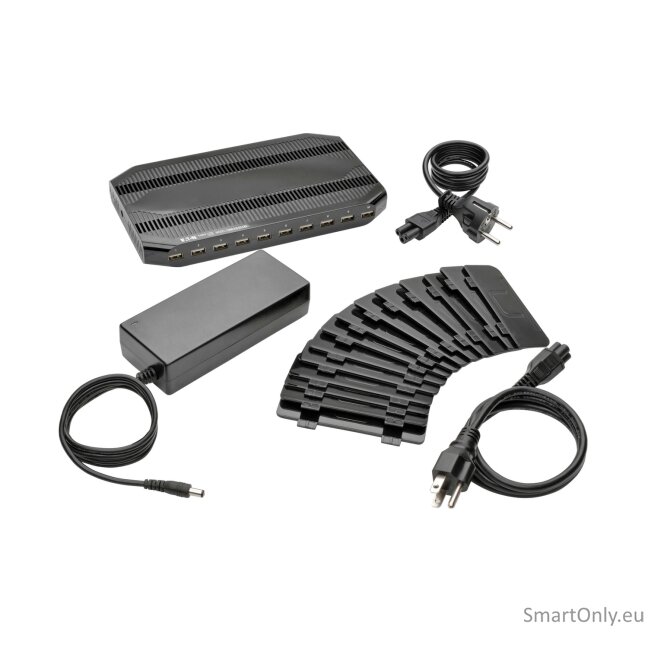 SALE OUT. | Tripp Lite | 10 Port USB Charging Station with Adjustable Storage | U280-010-ST-CEE | UNPACKED, SCRATCHED 10