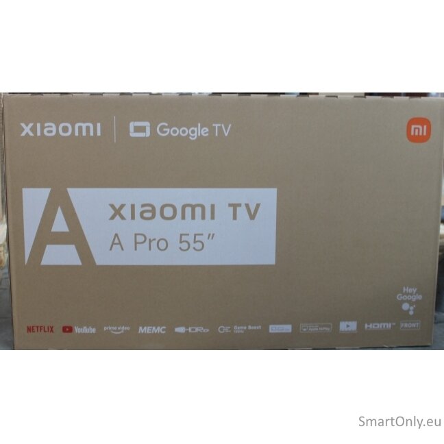 SALE OUT. Xiaomi QLED TV A Pro 2026 55'' | Xiaomi QLED TV A Pro 2026 | 55 | Smart TV | Google TV | 4K UHD | DAMAGED PACKAGING 1 SALE OUT. Xiaomi QLED TV A Pro 2026 55'' | Xiaomi QLED TV A Pro 2026 | 55 | Smart TV | Google TV | 4K UHD | DAMAGED PACKAGING 1