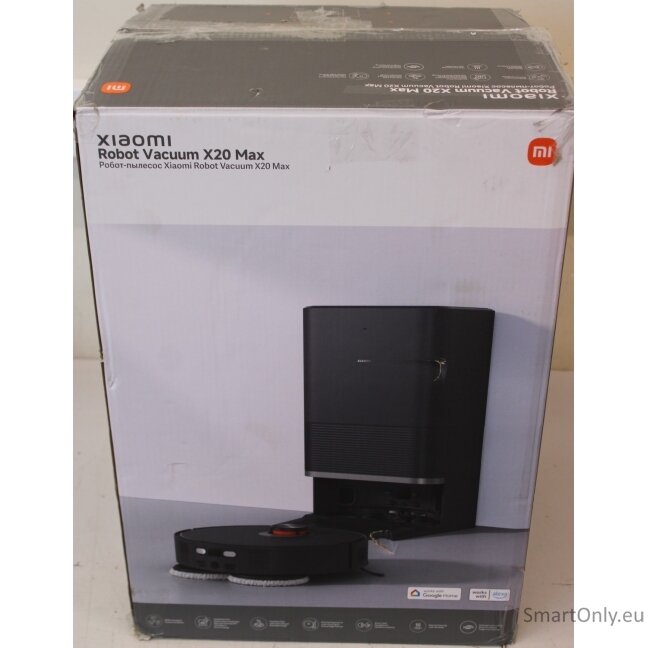 SALE OUT. Xiaomi Robot Vacuum | X20 Max EU | Wet&Dry | 5200 mAh | 8000 Pa | Black | REFURBISHED, USED, DIRTY, SCRATCHED SALE OUT. Xiaomi Robot Vacuum | X20 Max EU | Wet&Dry | 5200 mAh | 8000 Pa | Black | REFURBISHED, USED, DIRTY, SCRATCHED