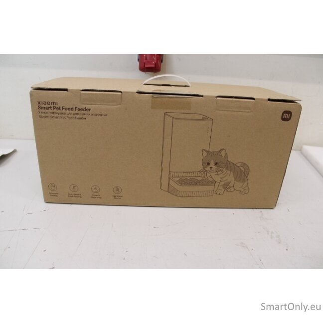 SALE OUT. Xiaomi | Smart Pet Food Feeder EU | Capacity 3.6 L | White | USED, SCRATCHED,NO MANUAL,NO POWER CORD SALE OUT. Xiaomi | Smart Pet Food Feeder EU | Capacity 3.6 L | White | USED, SCRATCHED,NO MANUAL,NO POWER CORD