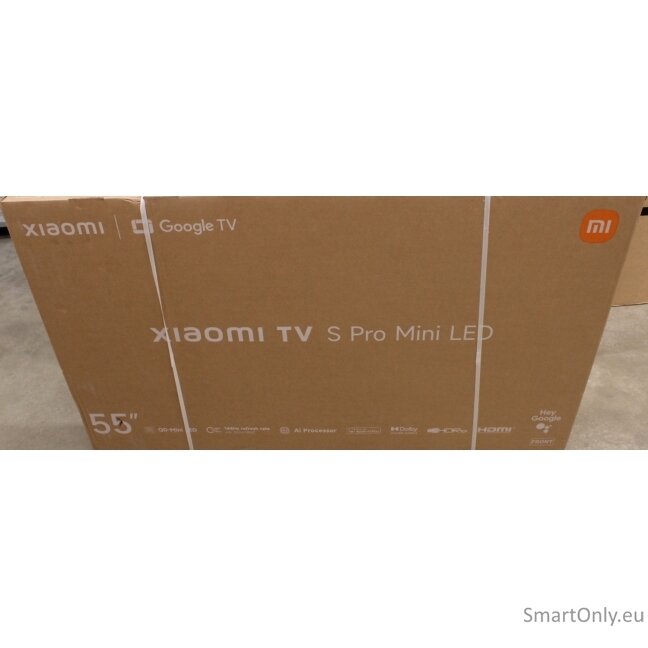 SALE OUT. Xiaomi TV S Pro Mini LED 55 2026 4K UHD (3840 x 2160) | SALE OUT. Xiaomi TV | S Pro 2026 | 55 | Smart TV | Google TV | Grey | DAMAGED PACKAGING SALE OUT. Xiaomi TV S Pro Mini LED 55 2026 4K UHD (3840 x 2160) | SALE OUT. Xiaomi TV | S Pro 2026 | 55 | Smart TV | Google TV | Grey | DAMAGED PACKAGING