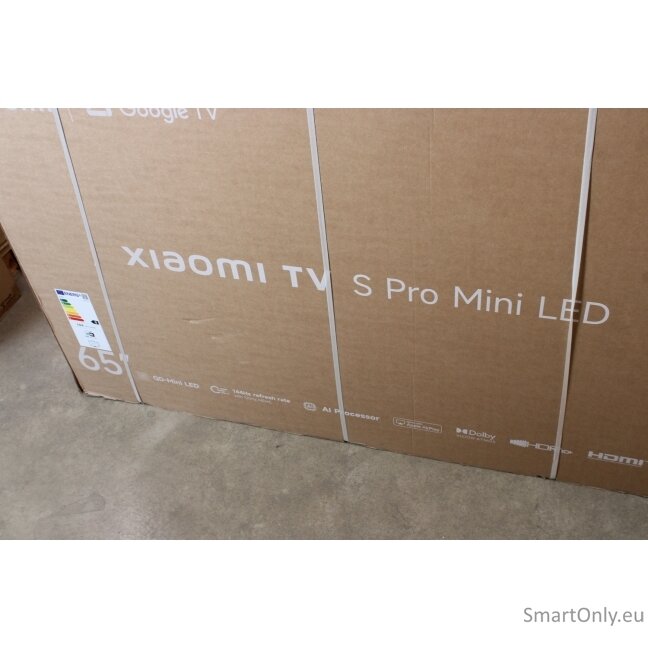 SALE OUT. Xiaomi TV S Pro Mini LED 65 2026 4K UHD (3840 x 2160) | SALE OUT. | TV | S Pro Mini LED 65 2026 | Xiaomi 65 | Smart TV | Google TV | 4K UHD | Dark Grey | DAMAGED PACKAGING, DEMO 2 SALE OUT. Xiaomi TV S Pro Mini LED 65 2026 4K UHD (3840 x 2160) | SALE OUT. | TV | S Pro Mini LED 65 2026 | Xiaomi 65 | Smart TV | Google TV | 4K UHD | Dark Grey | DAMAGED PACKAGING, DEMO 2