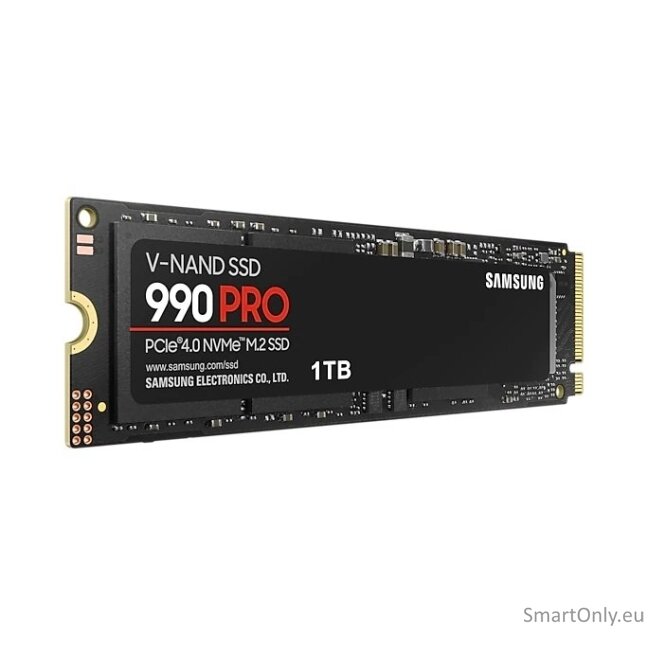 Samsung | 990 PRO | 1000 GB | SSD form factor M.2 2280 | Solid-state drive interface PCIe Gen4x4 | Read speed 7450 MB/s | Write speed 6900 MB/s 3