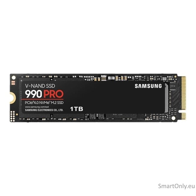 Samsung | 990 PRO | 1000 GB | SSD form factor M.2 2280 | Solid-state drive interface PCIe Gen4x4 | Read speed 7450 MB/s | Write speed 6900 MB/s 4