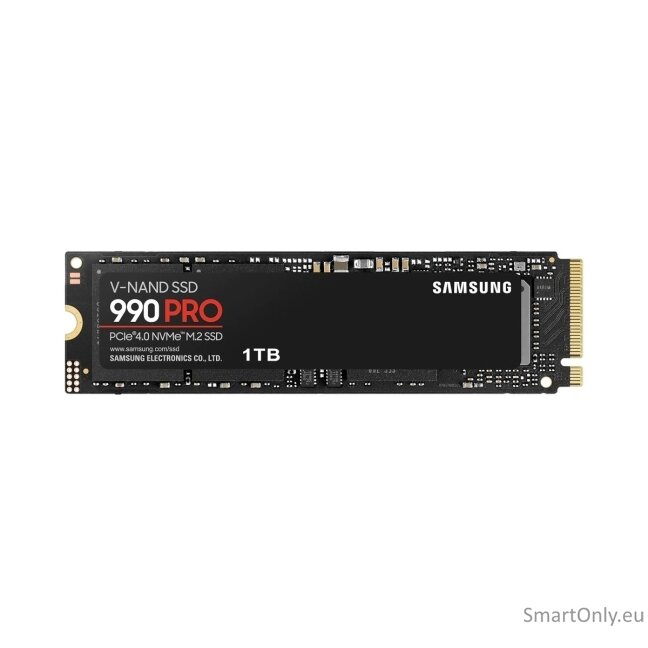 Samsung | 990 PRO | 1000 GB | SSD form factor M.2 2280 | Solid-state drive interface PCIe Gen4x4 | Read speed 7450 MB/s | Write speed 6900 MB/s Samsung | 990 PRO | 1000 GB | SSD form factor M.2 2280 | Solid-state drive interface PCIe Gen4x4 | Read speed 7450 MB/s | Write speed 6900 MB/s