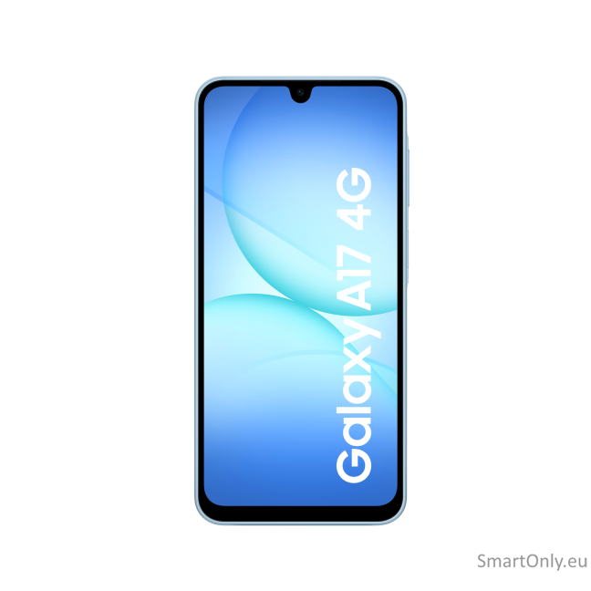 Samsung | Galaxy | A17 | Blue | 6.7 " | Super AMOLED | 1080 x 2340 pixels | Mediatek | Helio G99 | Internal RAM 4 GB | 128 GB | Dual SIM | MicroSD | 3G | 4G | Main camera resolution 50 MP | Secondary camera resolution 5 MP | Android | 5000 mAh 4 Samsung | Galaxy | A17 | Blue | 6.7 " | Super AMOLED | 1080 x 2340 pixels | Mediatek | Helio G99 | Internal RAM 4 GB | 128 GB | Dual SIM | MicroSD | 3G | 4G | Main camera resolution 50 MP | Secondary camera resolution 5 MP | Android | 5000 mAh 4