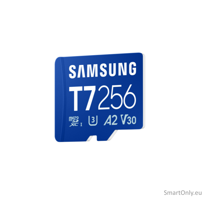 Samsung MicroSD card | T7 | 256 GB | microSDXC | Flash memory class U3, V30, A2 1 Samsung MicroSD card | T7 | 256 GB | microSDXC | Flash memory class U3, V30, A2 1