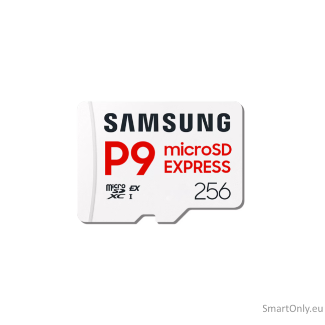 Samsung P9 Express | MicroSD Card | 256 GB | microSDXC | Flash memory class U3, V30, A1