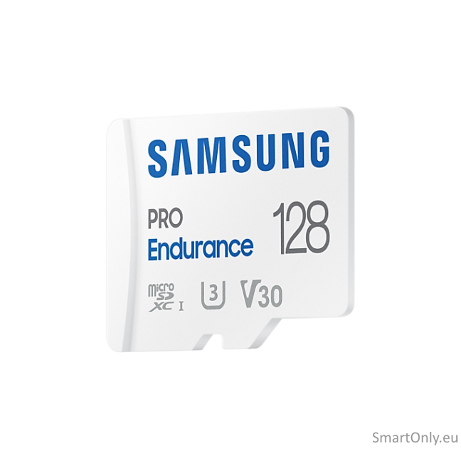 Samsung | PRO Endurance | MB-MJ128KA/EU | 128 GB | MicroSD Memory Card | Flash memory class U3, V30, Class 10 | SD adapter 1