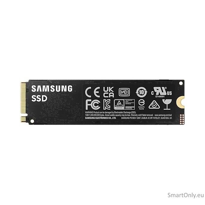 Samsung | 990 PRO | 1000 GB | SSD form factor M.2 2280 | Solid-state drive interface PCIe Gen4x4 | Read speed 7450 MB/s | Write speed 6900 MB/s 1