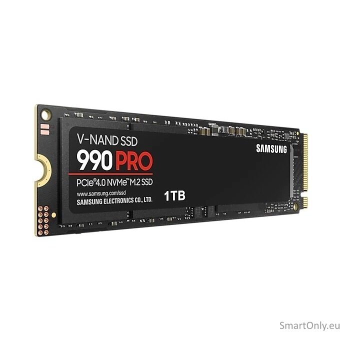 Samsung | 990 PRO | 1000 GB | SSD form factor M.2 2280 | Solid-state drive interface PCIe Gen4x4 | Read speed 7450 MB/s | Write speed 6900 MB/s 3