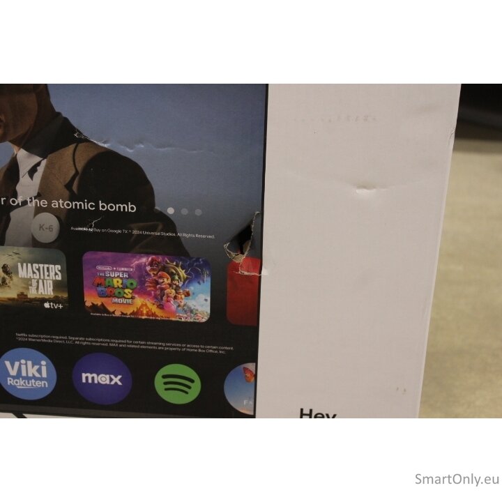 SALE OUT. Sharp 50HP6265E 50" (126cm) QLED 4K Ultra HD Google TV, Dolby Vision, Dolby Atmos, Central Stand | Sharp 50HP6265E | 50 | Smart TV | Google TV | UHD | Black | DAMAGED PACKAGING 2 SALE OUT. Sharp 50HP6265E 50" (126cm) QLED 4K Ultra HD Google TV, Dolby Vision, Dolby Atmos, Central Stand | Sharp 50HP6265E | 50 | Smart TV | Google TV | UHD | Black | DAMAGED PACKAGING 2