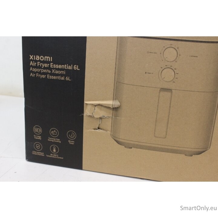 SALE OUT. Xiaomi Air Fryer Essential 6L EU | Xiaomi | Air Fryer EU | Essential | 1550 W | 6 L | White | DAMAGED PACKAGING, CRACKED PLASTIC (TOP) 1 SALE OUT. Xiaomi Air Fryer Essential 6L EU | Xiaomi | Air Fryer EU | Essential | 1550 W | 6 L | White | DAMAGED PACKAGING, CRACKED PLASTIC (TOP) 1