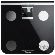 Scales Tristar Maximum weight (capacity) 150 kg, Accuracy 100 g, Memory function, 10 user(s), Black