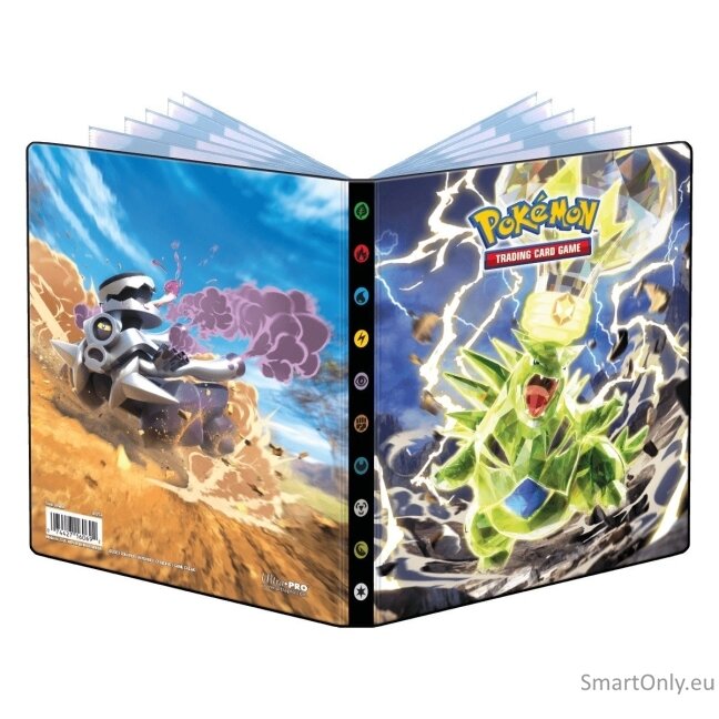 Scarlet and Violet Tyranitar and Revavroom  4 kišenių albumas Pokémon kortelėms Ultra Pro 2