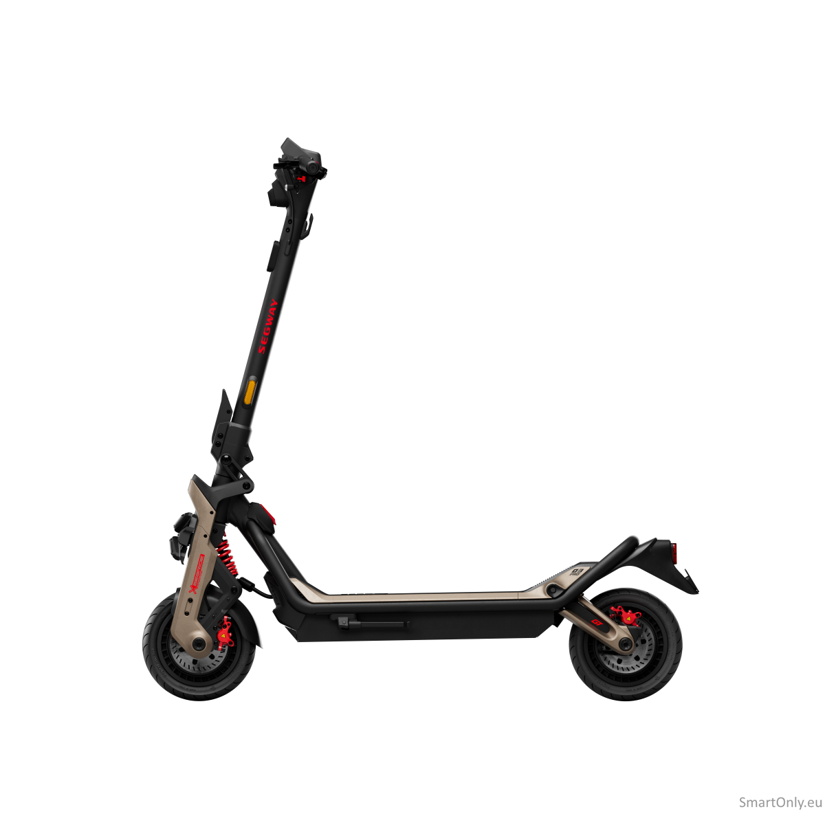 Segway | Superscooter GT3 Pro | Electric Scooter | Max 2 x 3500W W | Up to 80 km/h | 11 " | Black and Gold 2
