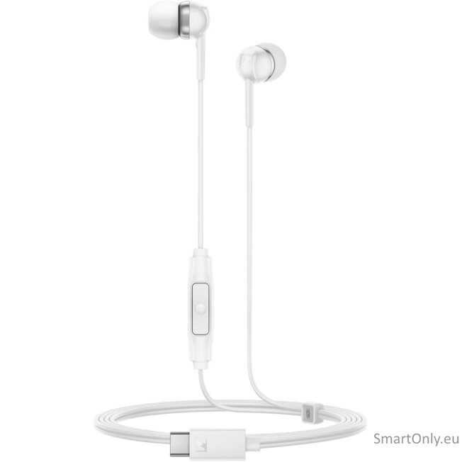 Sennheiser Headphones | CX 80U | Wired | In-ear | Microphone | White 1