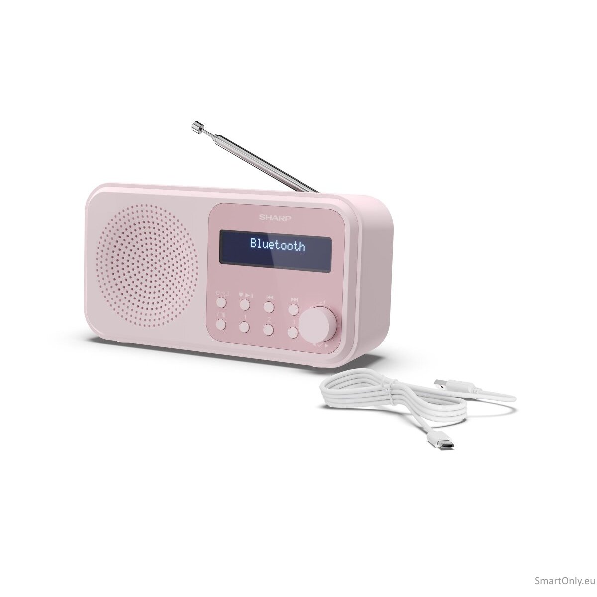 Sharp DR-P420(PK) Tokyo Portable Digital Radio, FM/DAB/DAB+, Bluetooth 5.0, USB or Battery Powered, Pink Sharp 6 Sharp DR-P420(PK) Tokyo Portable Digital Radio, FM/DAB/DAB+, Bluetooth 5.0, USB or Battery Powered, Pink Sharp 6