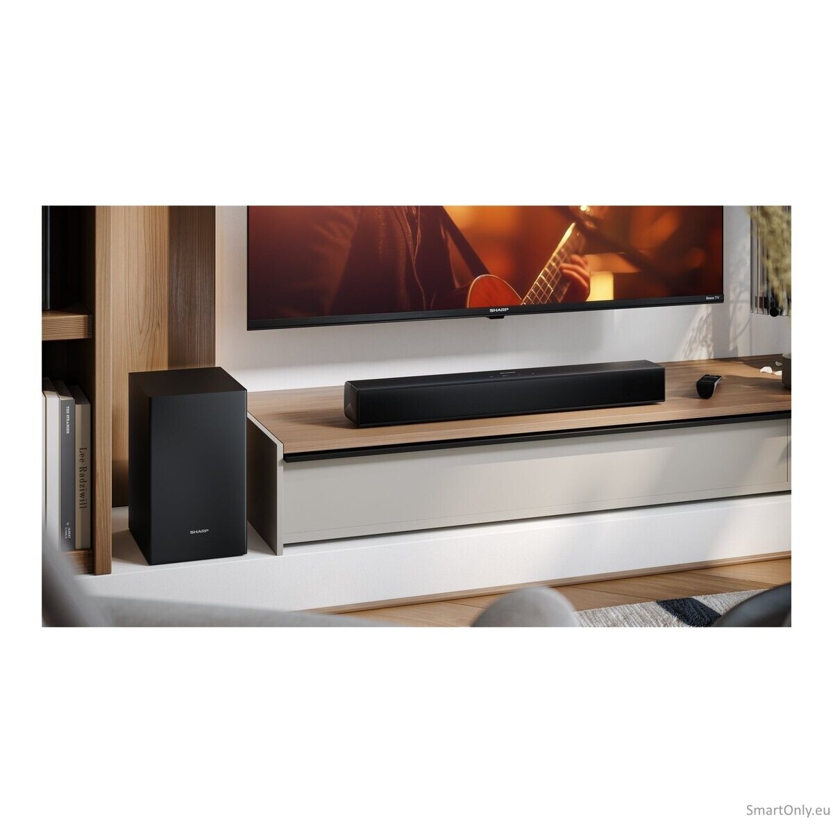Sharp HT-SBW121 Compact 2.1 Soundbar with Wireless Subwoofer | Sharp 17