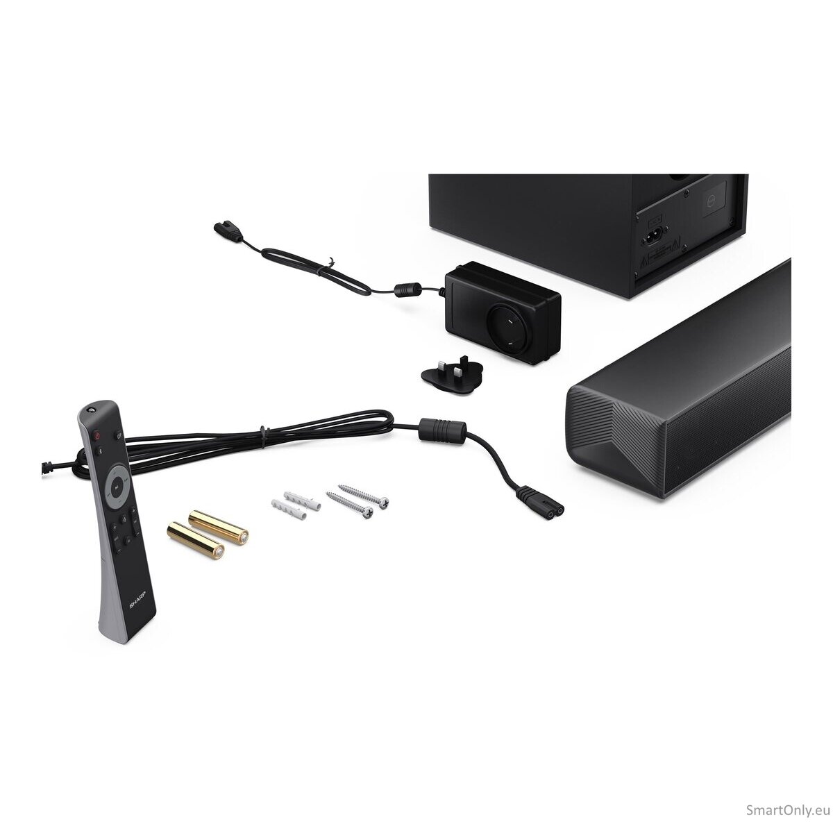 Sharp HT-SBW121 Compact 2.1 Soundbar with Wireless Subwoofer | Sharp 19