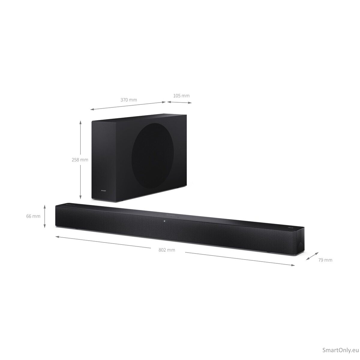 Sharp HT-SBW310 2.1 Dolby Atmos / DTS Virtual:X Soundbar with Slim Wireless Subwoofer | Sharp 13 Sharp HT-SBW310 2.1 Dolby Atmos / DTS Virtual:X Soundbar with Slim Wireless Subwoofer | Sharp 13