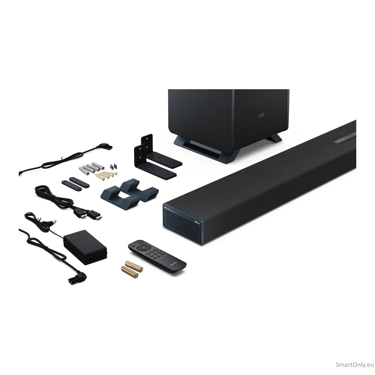 Sharp HT-SBW55121(BK) Q 5.1.2 Dolby Atmos/ DTS:X Soundbar with Wireless Subwoofer, Black | Sharp 15 Sharp HT-SBW55121(BK) Q 5.1.2 Dolby Atmos/ DTS:X Soundbar with Wireless Subwoofer, Black | Sharp 15