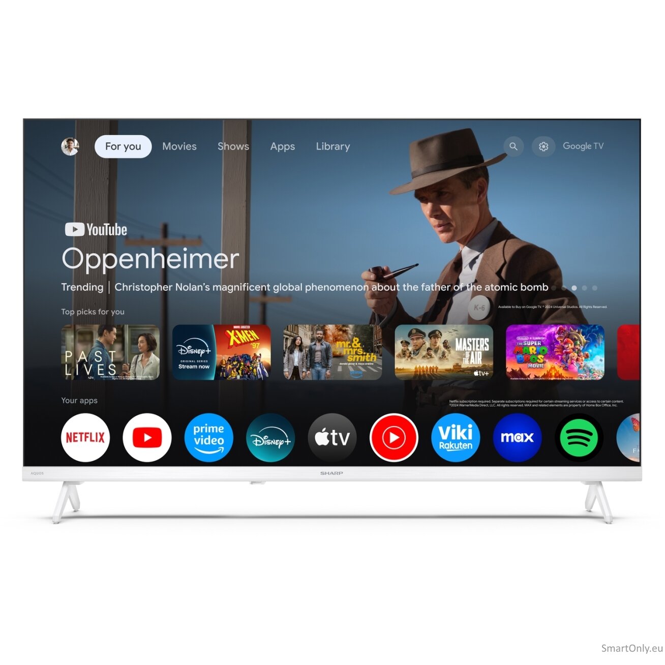 Sharp | 32HF2265EW | 32 | Smart TV | Google TV | White 1
