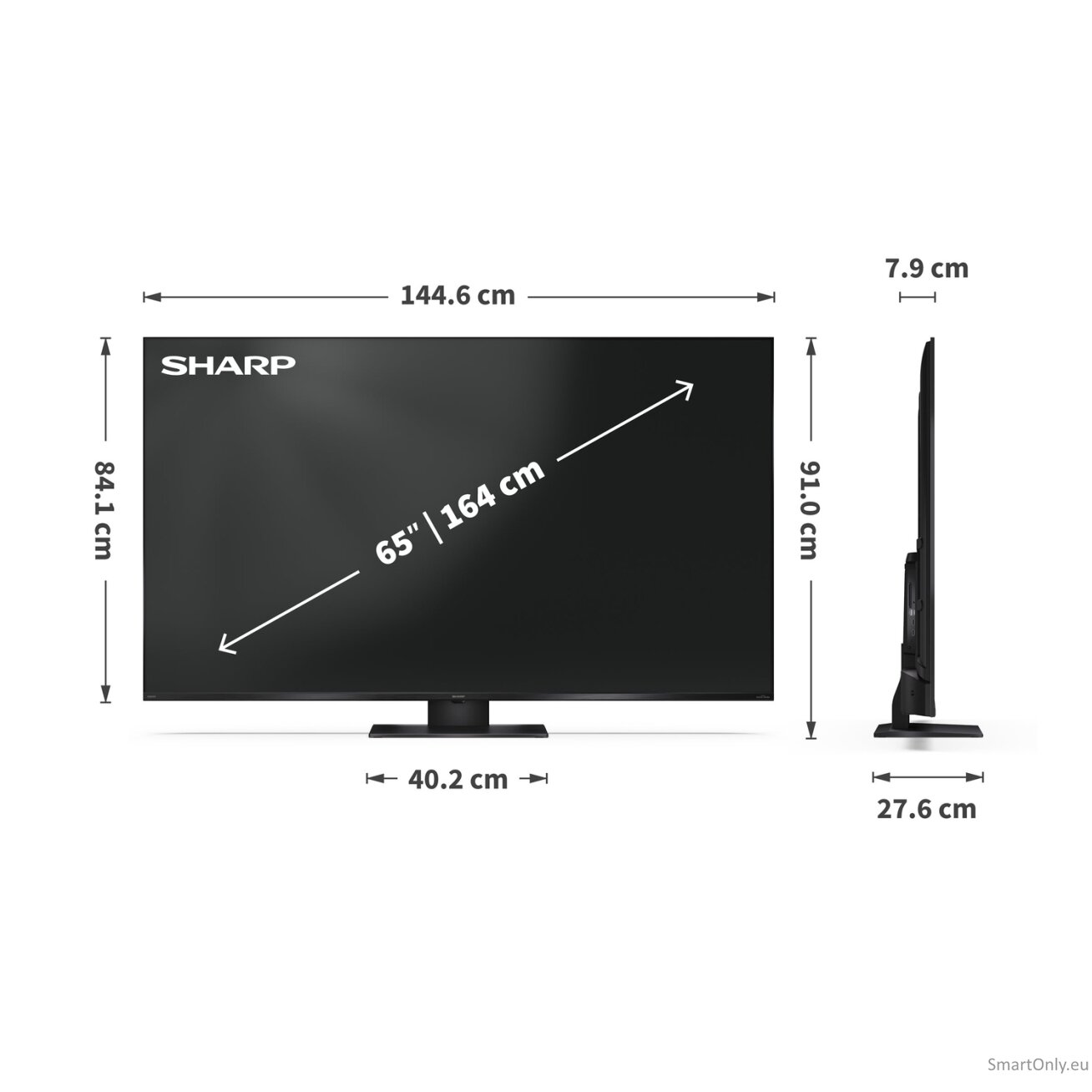 Sharp 65HR7265E 65" (164cm) 4K Ultra HD QLED Google TV | Sharp 3 Sharp 65HR7265E 65" (164cm) 4K Ultra HD QLED Google TV | Sharp 3