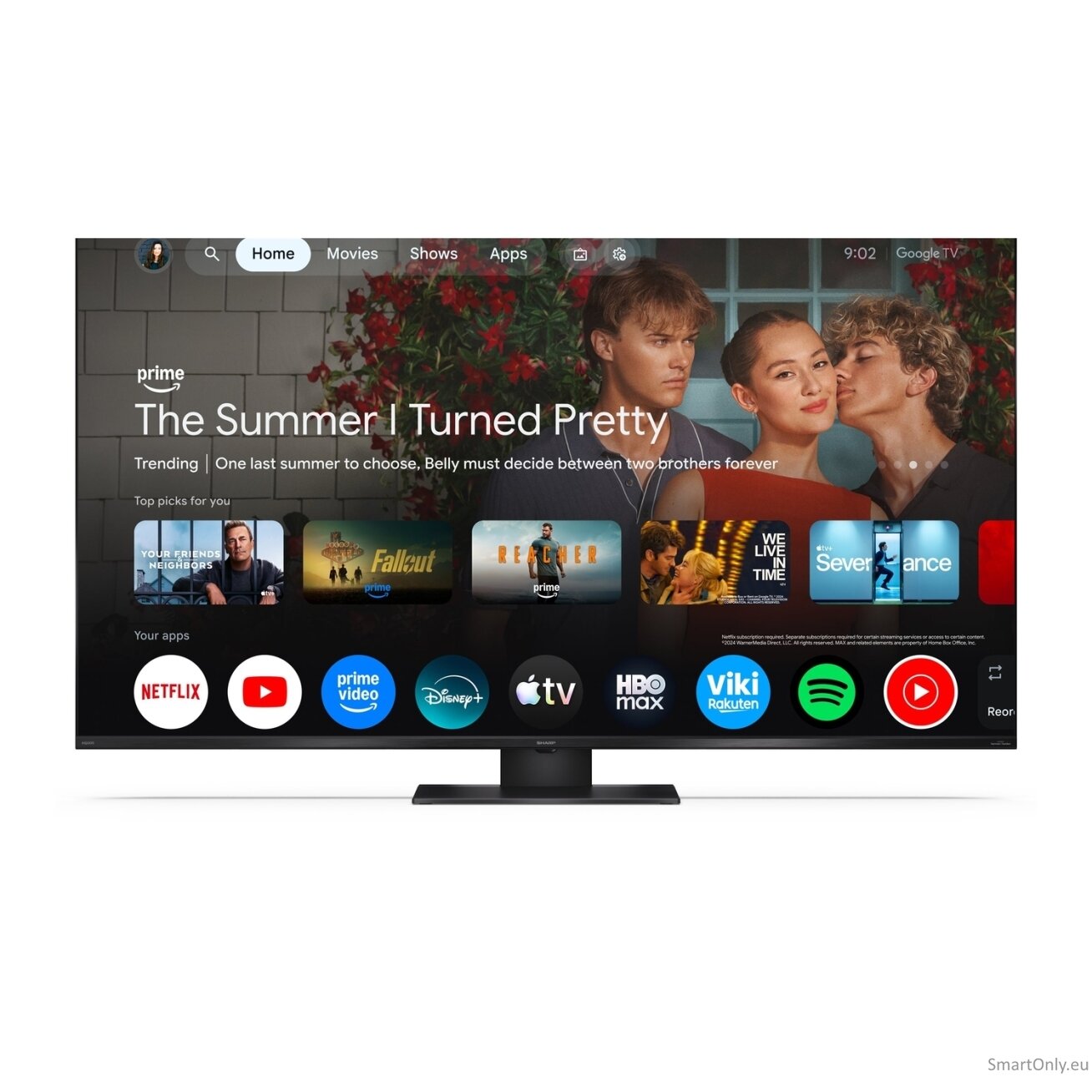 Sharp 65HR7265E 65" (164cm) 4K Ultra HD QLED Google TV | Sharp