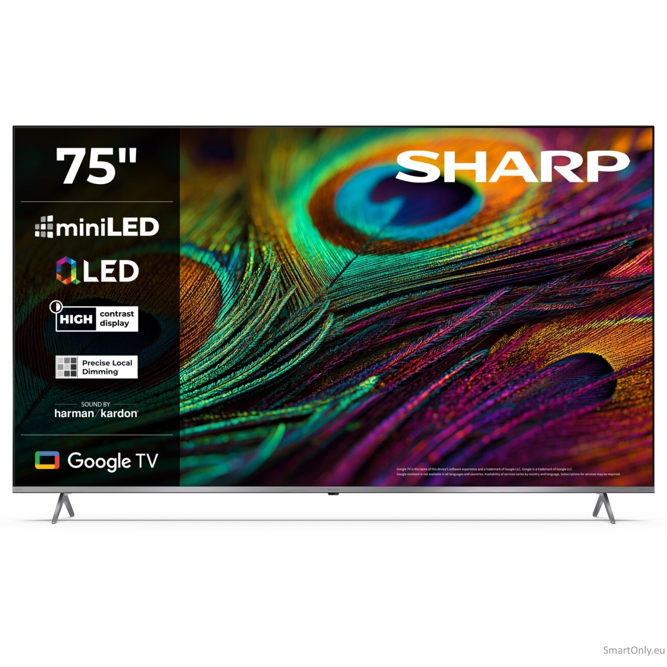 Sharp 75JP7265E 75" (189cm) 4K Ultra HD QLED MiniLED Google TV, HARMAN/KARDON Speaker System | Sharp