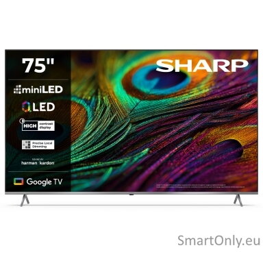 Sharp 75JP7265E 75" (189cm) 4K Ultra HD QLED MiniLED Google TV, HARMAN/KARDON Speaker System | Sharp