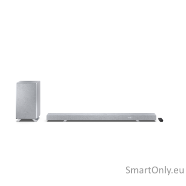 Sharp HT-SBW55121(SL) Q 5.1.2 Dolby Atmos/ DTS:X Soundbar with Wireless Subwoofer, Silver | Sharp Sharp HT-SBW55121(SL) Q 5.1.2 Dolby Atmos/ DTS:X Soundbar with Wireless Subwoofer, Silver | Sharp