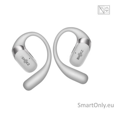 Shokz OpenFit 2+ Ausinės su kaulų laidumo technologija ir „Dolby Audio“, pilkos Shokz OpenFit 2+ Ausinės su kaulų laidumo technologija ir „Dolby Audio“, pilkos