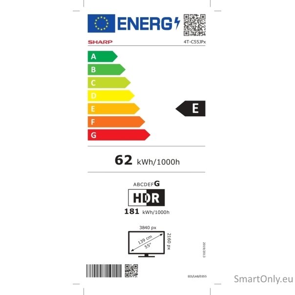 Sharp 4K Ultra HD QLED MiniLED TV | 55JP7265E | 55 | Google TV | UHD 8 Sharp 4K Ultra HD QLED MiniLED TV | 55JP7265E | 55 | Google TV | UHD 8
