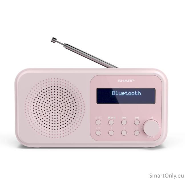 Sharp DR-P420(PK) Tokyo Portable Digital Radio, FM/DAB/DAB+, Bluetooth 5.0, USB or Battery Powered, Pink Sharp 1 Sharp DR-P420(PK) Tokyo Portable Digital Radio, FM/DAB/DAB+, Bluetooth 5.0, USB or Battery Powered, Pink Sharp 1