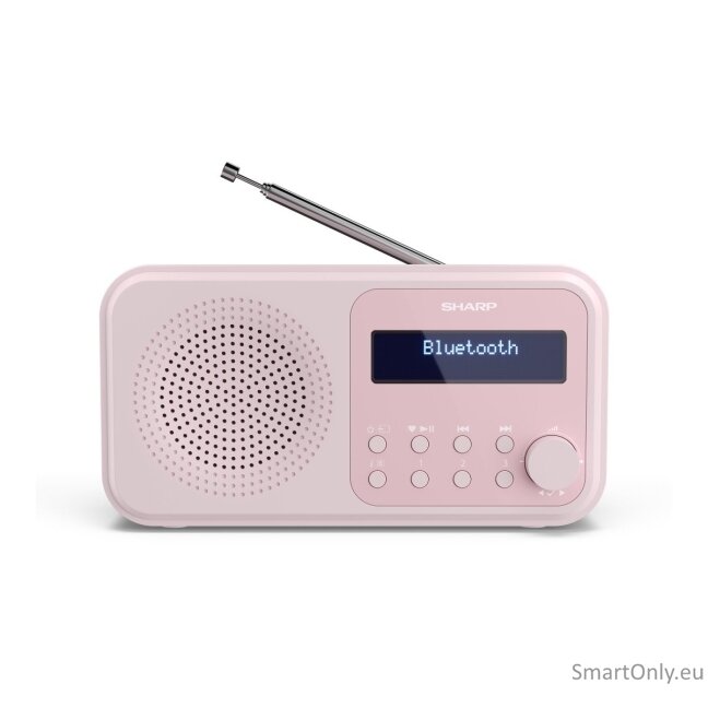 Sharp DR-P420(PK) Tokyo Portable Digital Radio, FM/DAB/DAB+, Bluetooth 5.0, USB or Battery Powered, Pink Sharp 7 Sharp DR-P420(PK) Tokyo Portable Digital Radio, FM/DAB/DAB+, Bluetooth 5.0, USB or Battery Powered, Pink Sharp 7