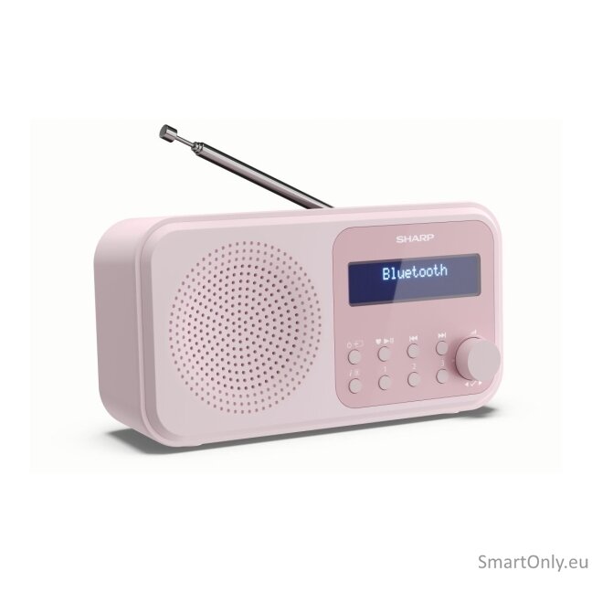 Sharp DR-P420(PK) Tokyo Portable Digital Radio, FM/DAB/DAB+, Bluetooth 5.0, USB or Battery Powered, Pink Sharp 8 Sharp DR-P420(PK) Tokyo Portable Digital Radio, FM/DAB/DAB+, Bluetooth 5.0, USB or Battery Powered, Pink Sharp 8