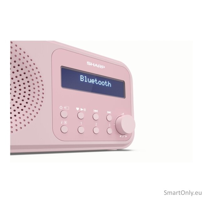 Sharp DR-P420(PK) Tokyo Portable Digital Radio, FM/DAB/DAB+, Bluetooth 5.0, USB or Battery Powered, Pink Sharp 10 Sharp DR-P420(PK) Tokyo Portable Digital Radio, FM/DAB/DAB+, Bluetooth 5.0, USB or Battery Powered, Pink Sharp 10