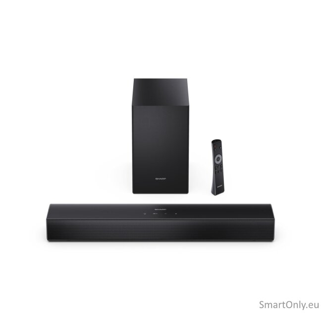 Sharp HT-SBW121 Compact 2.1 Soundbar with Wireless Subwoofer | Sharp 2