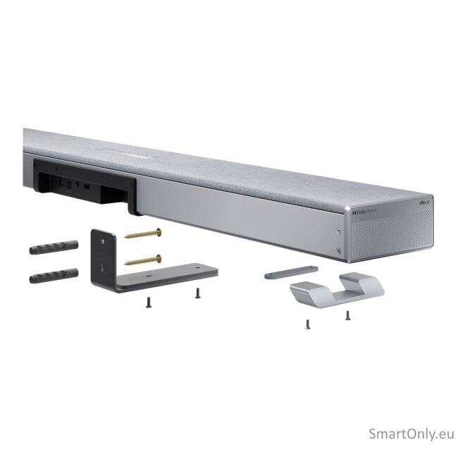 Sharp HT-SBW53121(SL) Q 3.1.2 Dolby Atmos/ DTS:X Soundbar with Wireless Subwoofer, Silver | Sharp 21