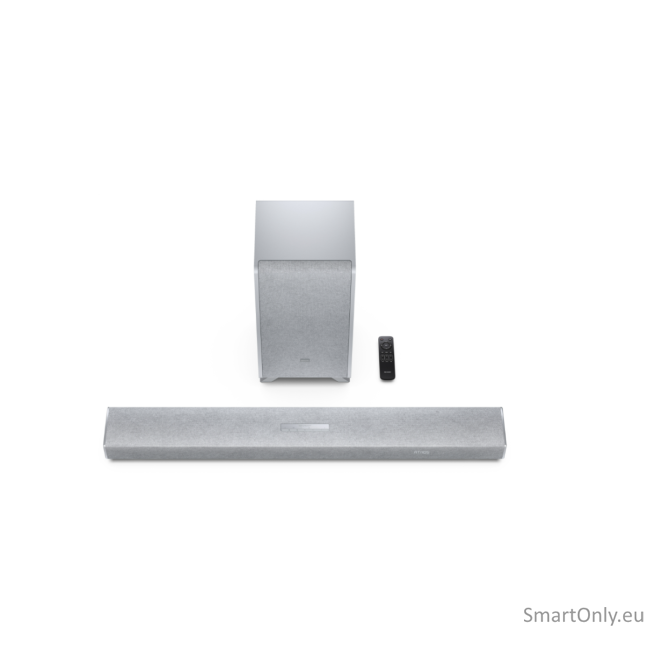 Sharp HT-SBW53121(SL) Q 3.1.2 Dolby Atmos/ DTS:X Soundbar with Wireless Subwoofer, Silver | Sharp 2