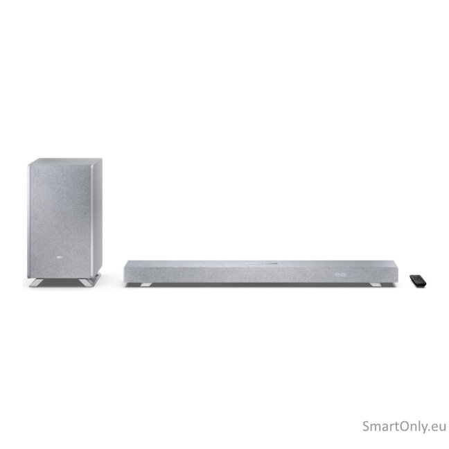 Sharp HT-SBW53121(SL) Q 3.1.2 Dolby Atmos/ DTS:X Soundbar with Wireless Subwoofer, Silver | Sharp 8