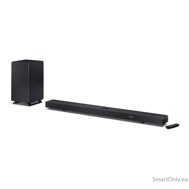Sharp HT-SBW55121(BK) Q 5.1.2 Dolby Atmos/ DTS:X Soundbar with Wireless Subwoofer, Black | Sharp 12 Sharp HT-SBW55121(BK) Q 5.1.2 Dolby Atmos/ DTS:X Soundbar with Wireless Subwoofer, Black | Sharp 12