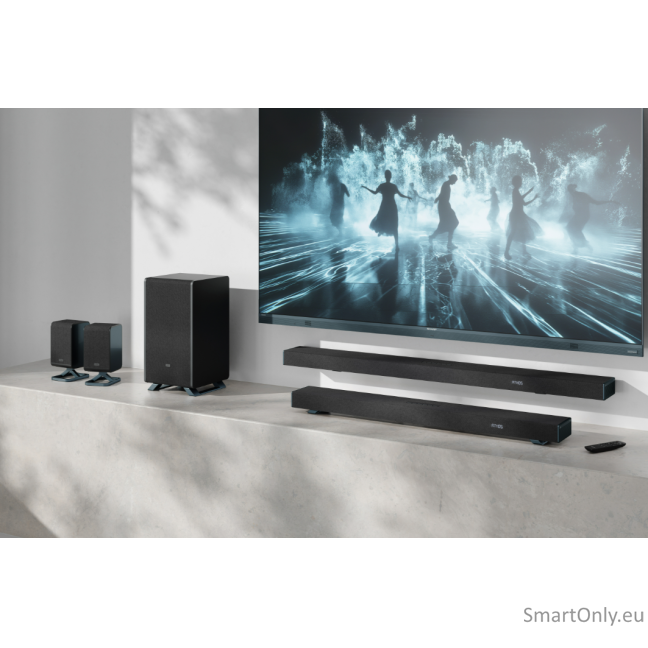 Sharp HT-SBW55121(BK) Q 5.1.2 Dolby Atmos/ DTS:X Soundbar with Wireless Subwoofer, Black | Sharp 10